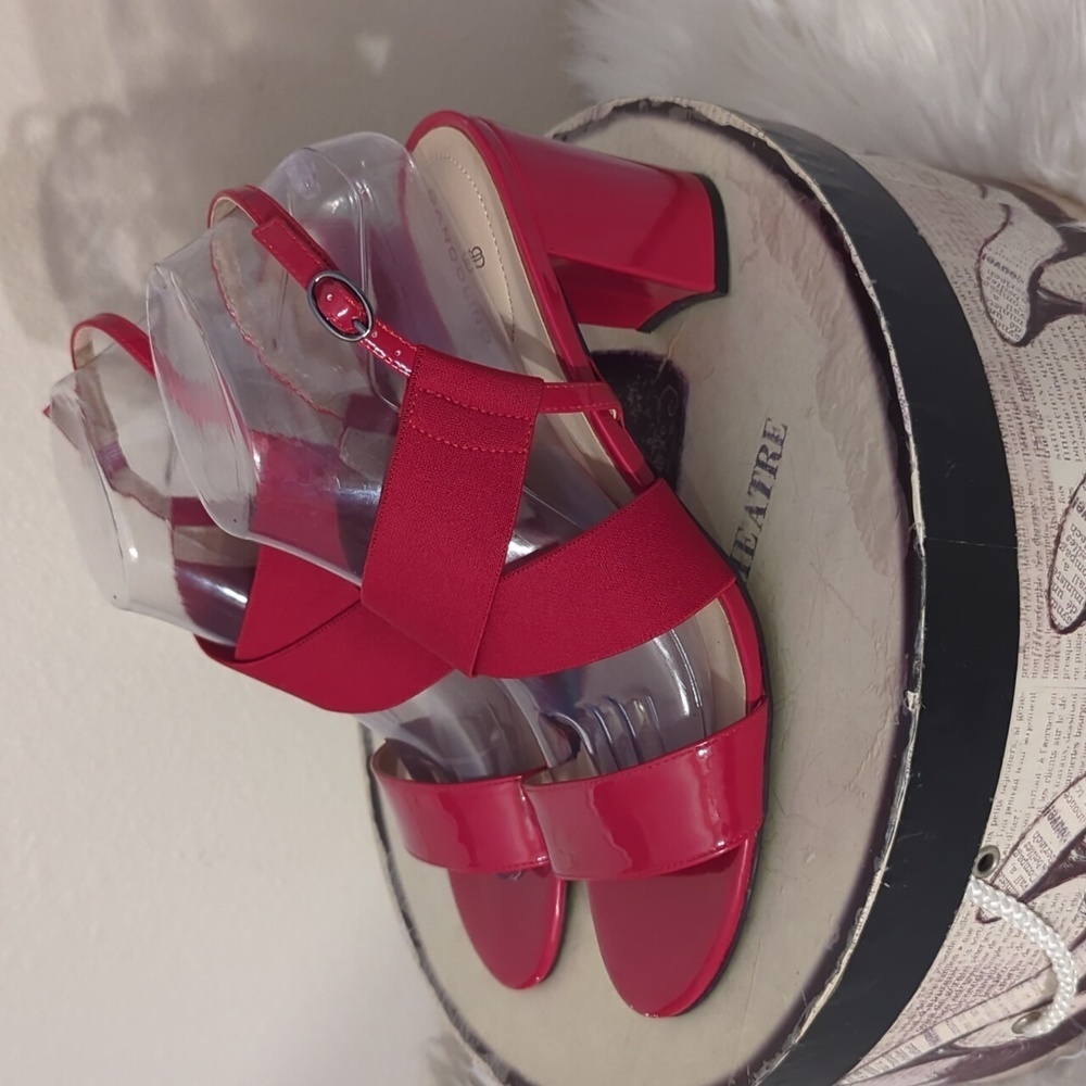 Bandolino Red Open Toe Shoes